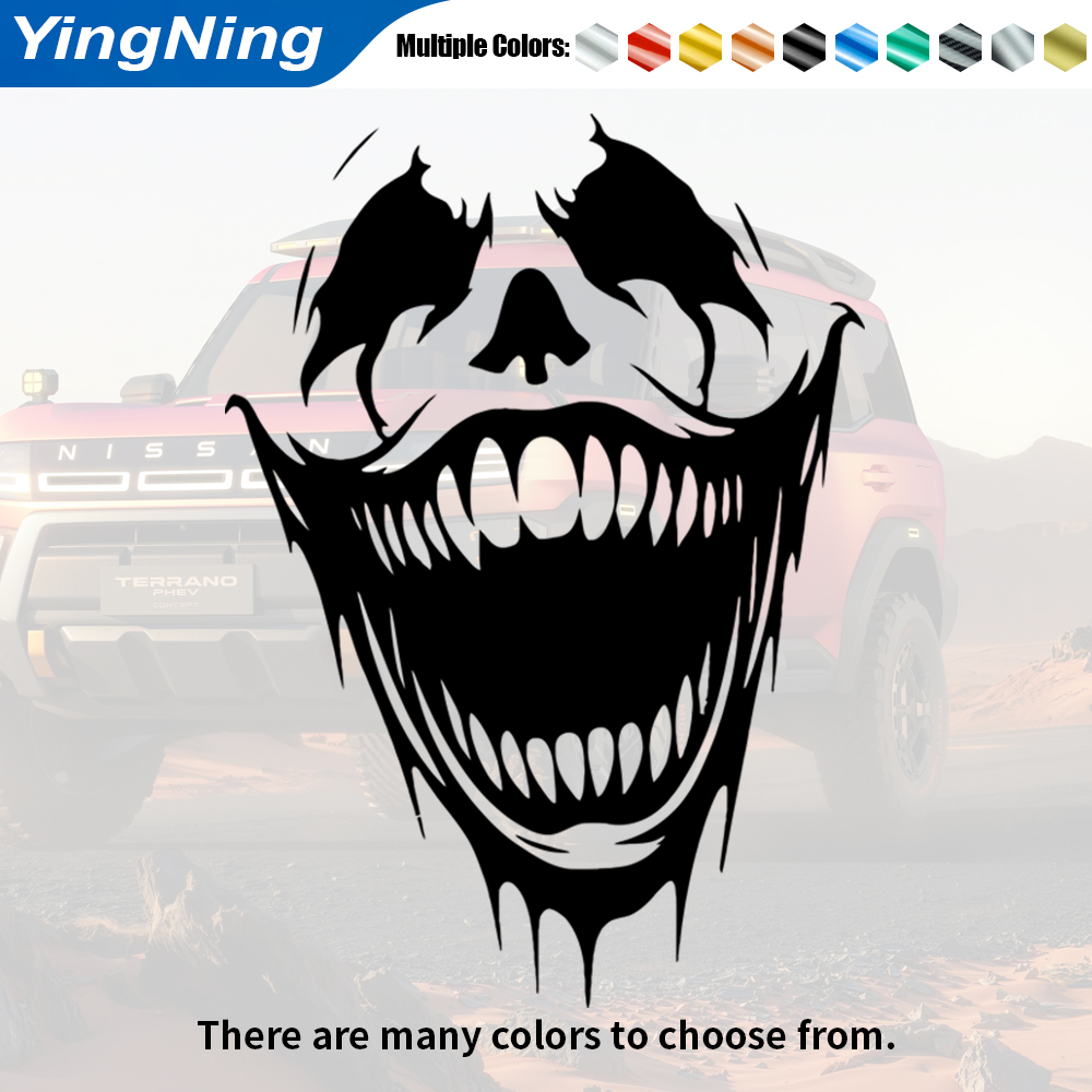 Scary Joker Smile Car Stickers - Car Accessories Joker ulasan dan harga