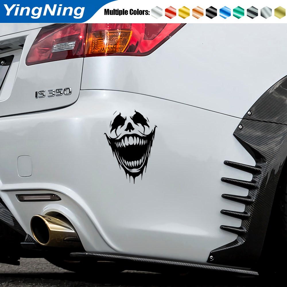 Scary Joker Smile Car Stickers - Car Accessories Joker ulasan dan harga