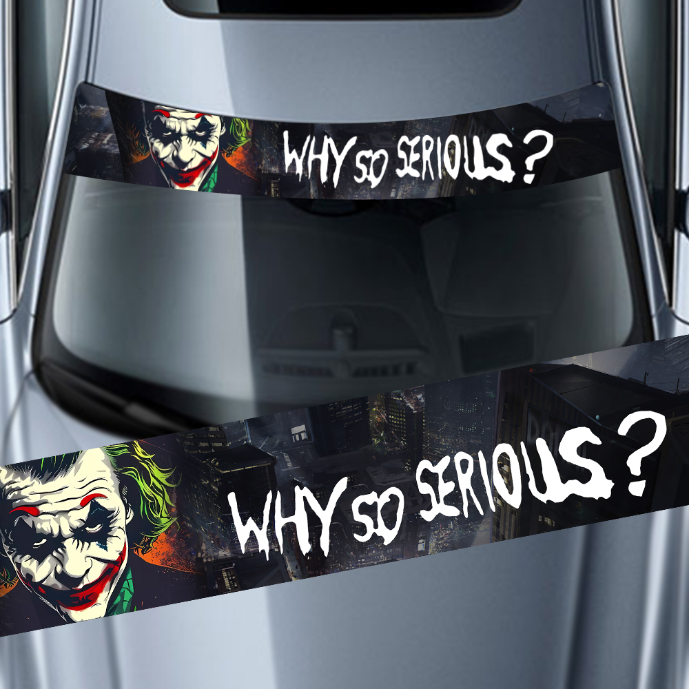 Why So Serious Car Sticker fun - Car Accessories Joker ulasan dan harga
