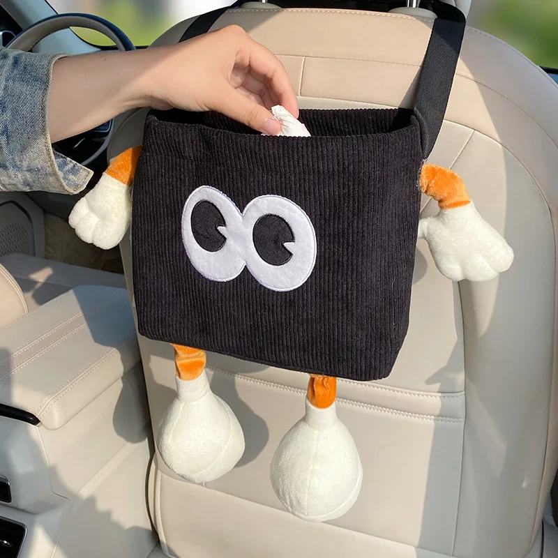 Car Trash Can Bin Cartoon Eye  - Car Accessories Hanging ulasan dan harga