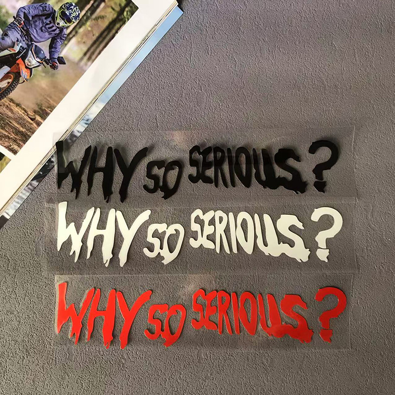 Why So Serious Decals Motorcyc - Car Accessories Joker ulasan dan harga