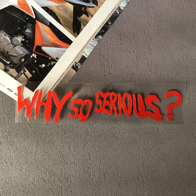 Why So Serious Decals Motorcyc - Car Accessories Joker ulasan dan harga
