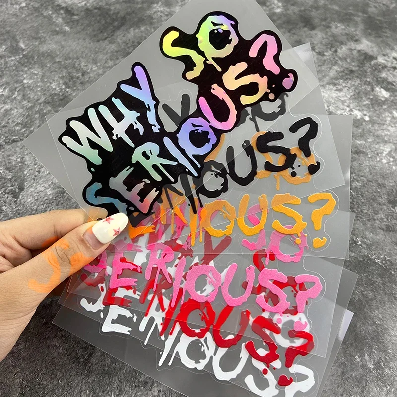 1PC Funny Why So Serious Lette - Car Accessories Joker ulasan dan harga