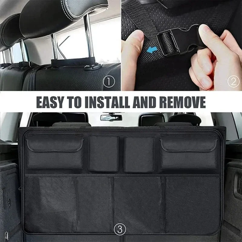 Car Rear Racks Storage Bag Net - Car Accessories Hanging ulasan dan harga